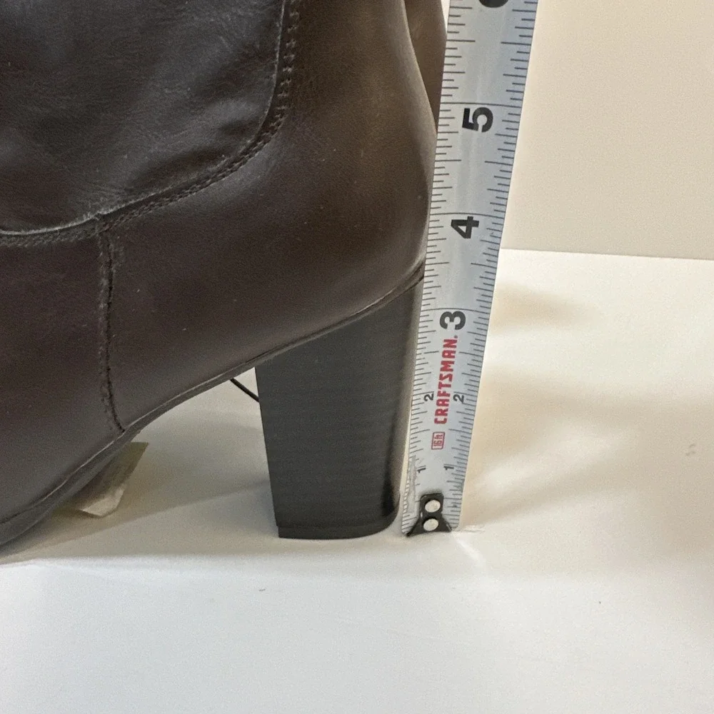Style&Co Saraa Women 8.5 Slouch Mid Shaft Boot Chocolat Faux Leather 10013336300